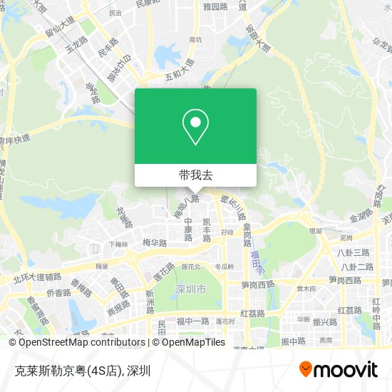 克莱斯勒京粤(4S店)地图