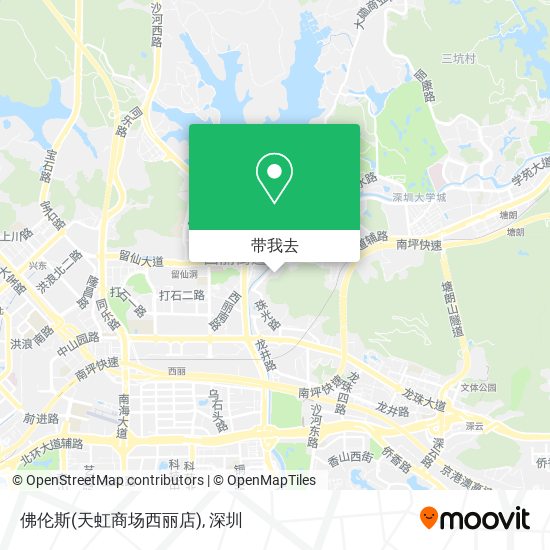 佛伦斯(天虹商场西丽店)地图