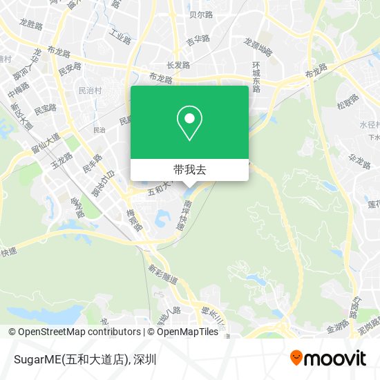 SugarME(五和大道店)地图