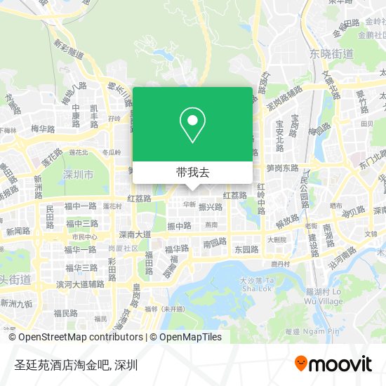 圣廷苑酒店淘金吧地图