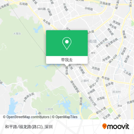 和平路/福龙路(路口)地图