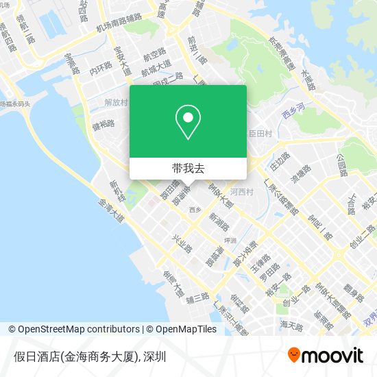 假日酒店(金海商务大厦)地图