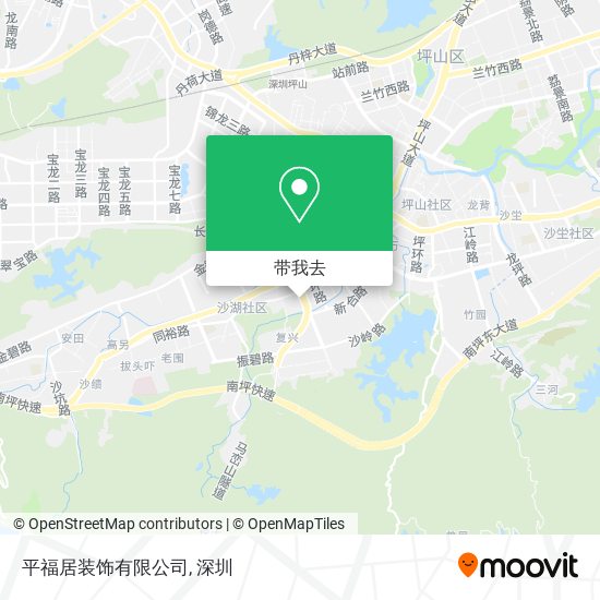 平福居装饰有限公司地图