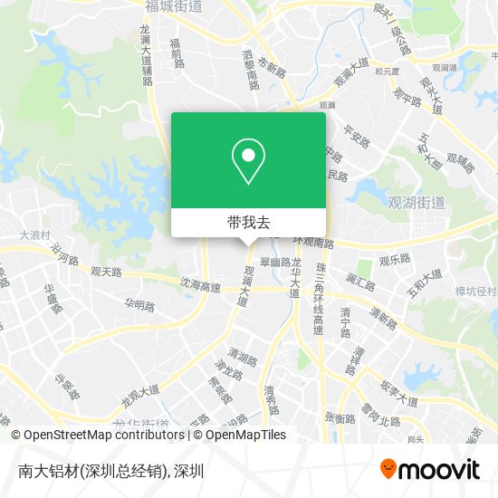 南大铝材(深圳总经销)地图