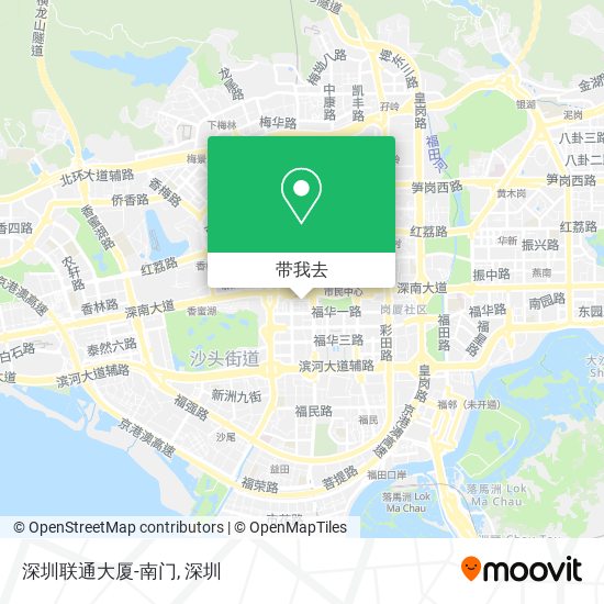 深圳联通大厦-南门地图