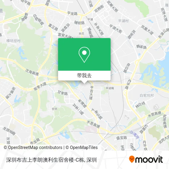 深圳布吉上李朗澳利生宿舍楼-C栋地图