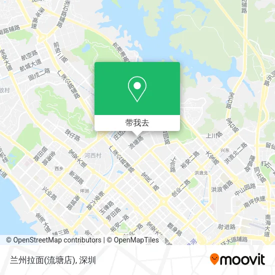 兰州拉面(流塘店)地图