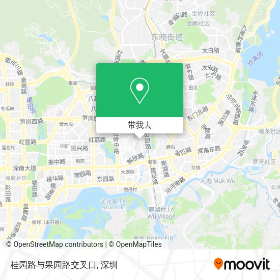 桂园路与果园路交叉口地图