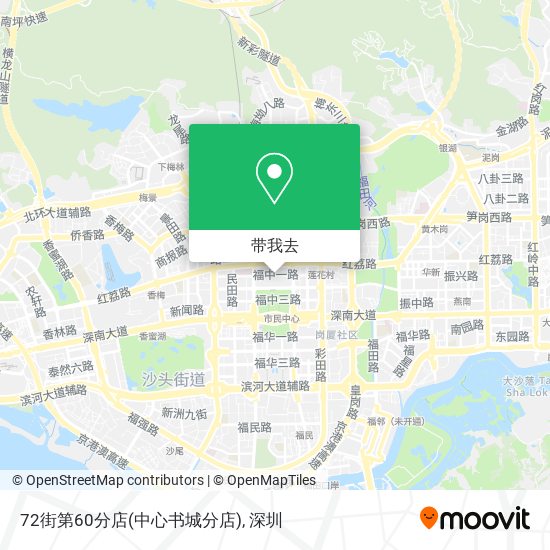 72街第60分店(中心书城分店)地图
