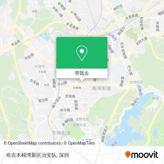 布吉木棉湾新区治安队地图