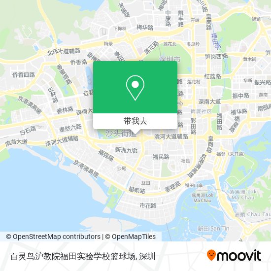 百灵鸟沪教院福田实验学校篮球场地图