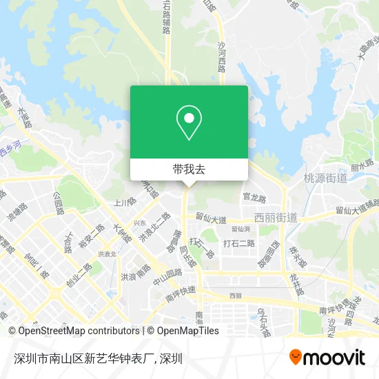深圳市南山区新艺华钟表厂地图