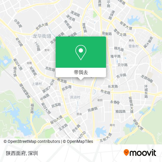 陕西面府地图