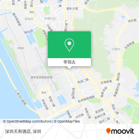 深圳天和酒店地图