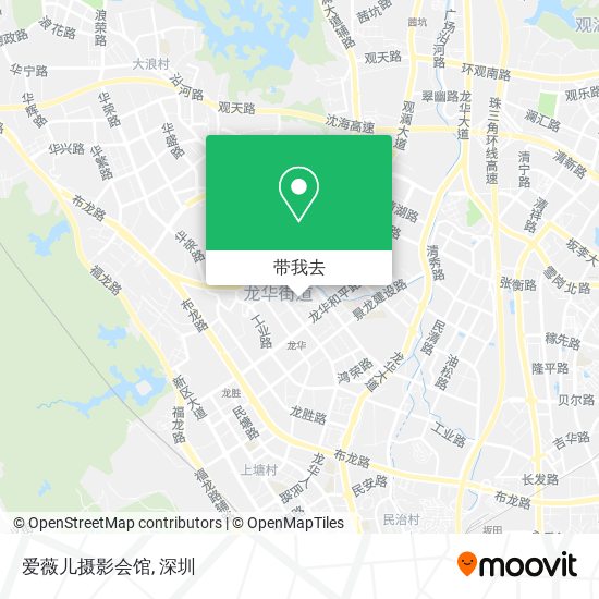 如何坐公交或地铁去龙华镇的爱薇儿摄影会馆