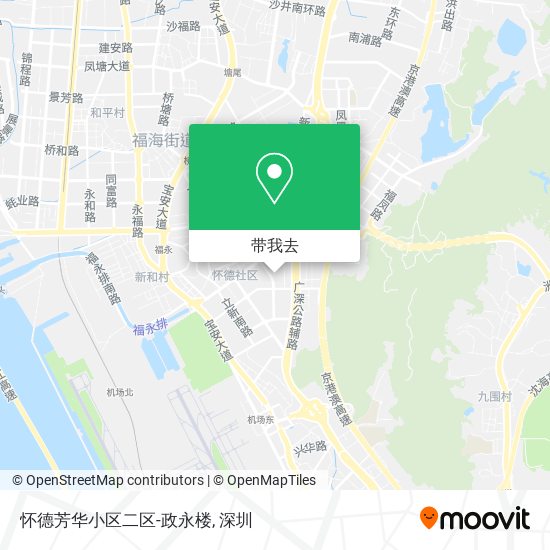 怀德芳华小区二区-政永楼地图