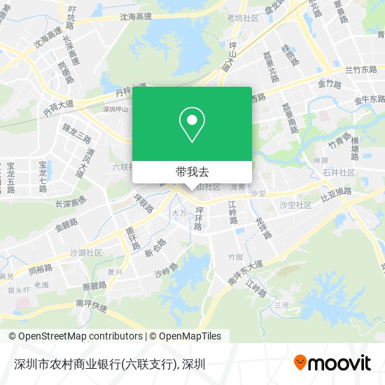 深圳市农村商业银行(六联支行)地图