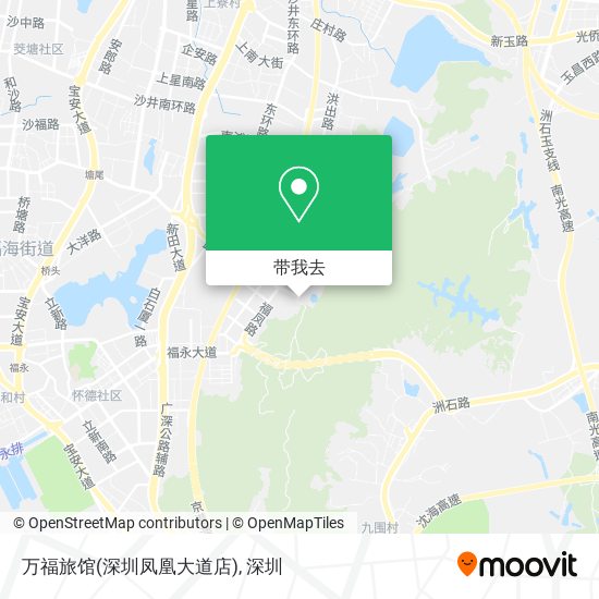 万福旅馆(深圳凤凰大道店)地图