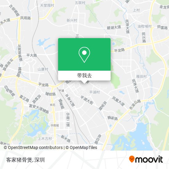 客家猪骨煲地图