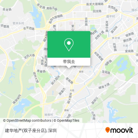 建华地产(双子座分店)地图