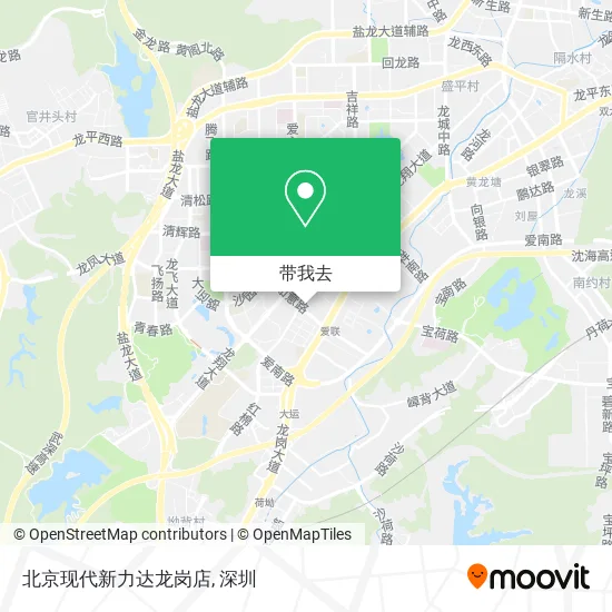 北京现代新力达龙岗店地图