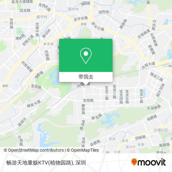 畅游天地量贩KTV(植物园路)地图