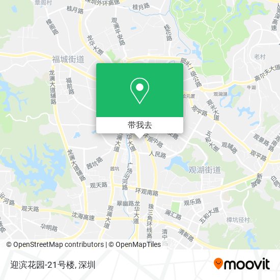 迎滨花园-21号楼地图