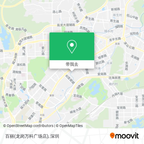 百丽(龙岗万科广场店)地图