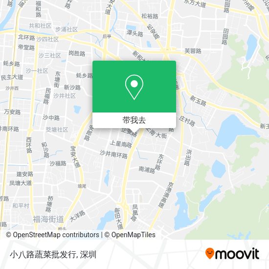 小八路蔬菜批发行地图