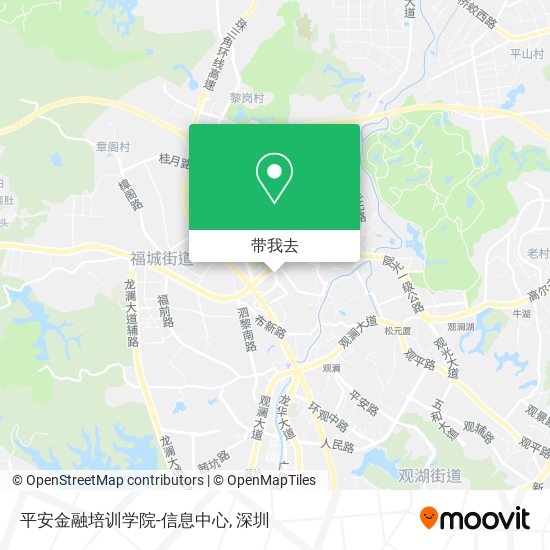 平安金融培训学院-信息中心地图