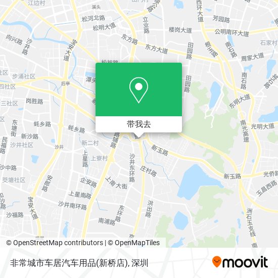 非常城市车居汽车用品(新桥店)地图