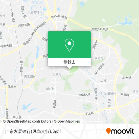 广东发展银行(凤岗支行)地图