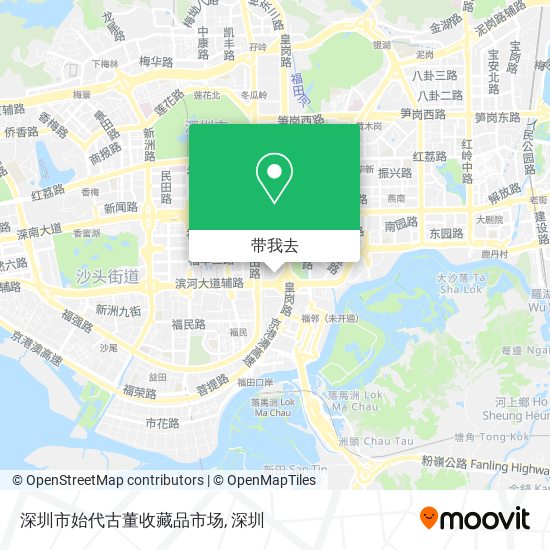 深圳市始代古董收藏品市场地图