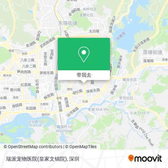 瑞派宠物医院(皇家文锦院)地图