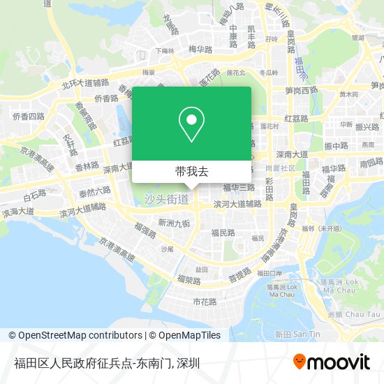 福田区人民政府征兵点-东南门地图