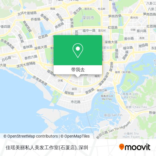 佳瑶美丽私人美发工作室(石厦店)地图