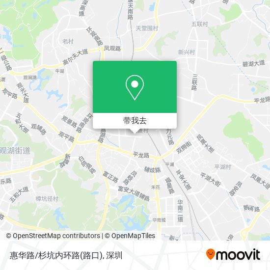 惠华路/杉坑内环路(路口)地图