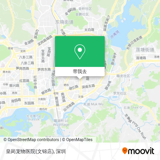 皇岗宠物医院(文锦店)地图