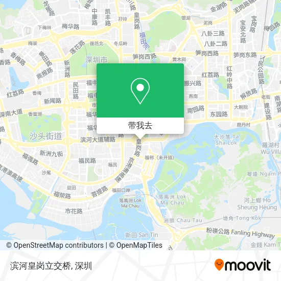 滨河皇岗立交桥地图