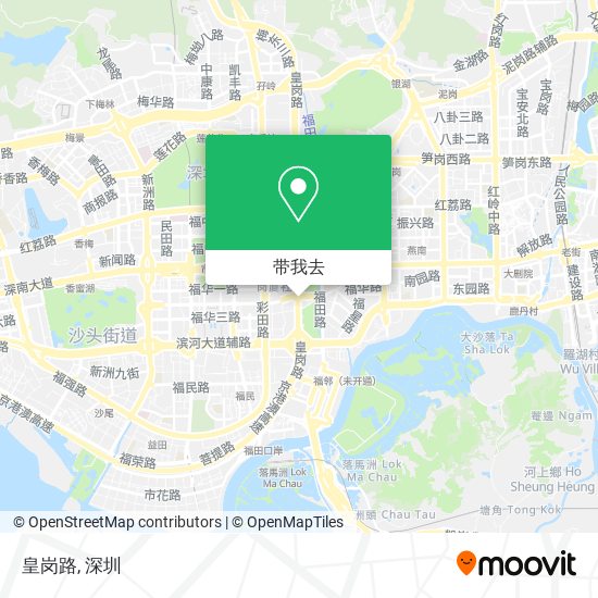 皇岗路地图