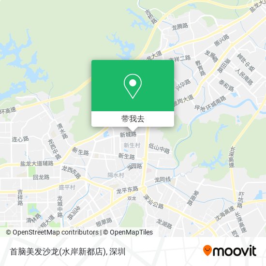 首脑美发沙龙(水岸新都店)地图