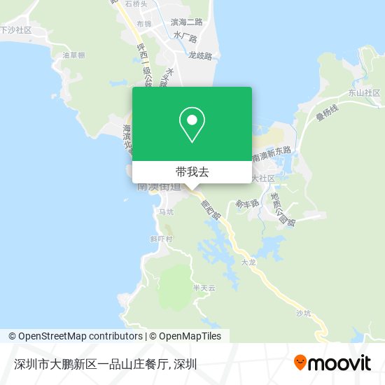 深圳市大鹏新区一品山庄餐厅地图