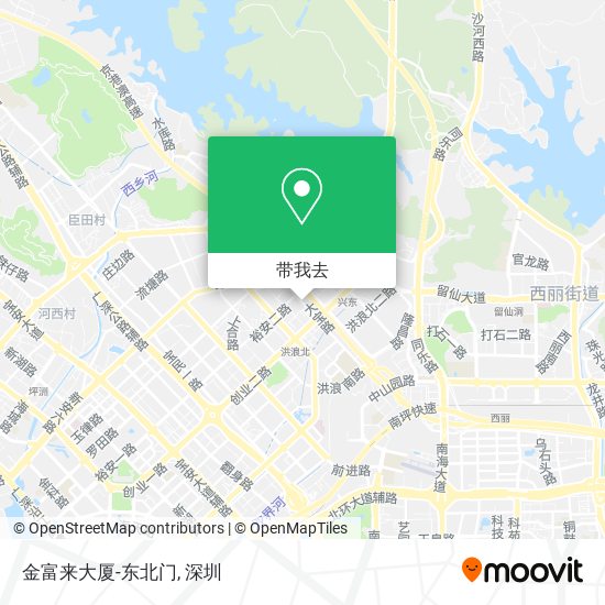 金富来大厦-东北门地图