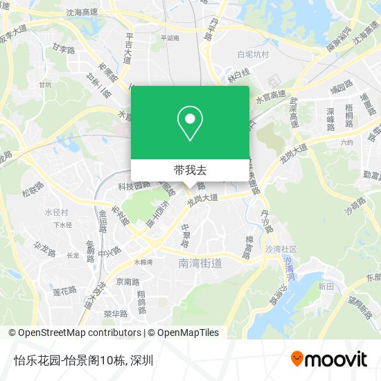 怡乐花园-怡景阁10栋地图