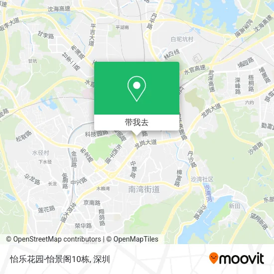 怡乐花园-怡景阁10栋地图