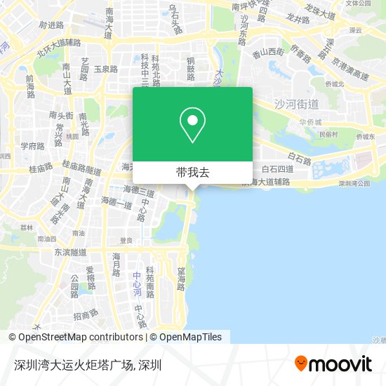 深圳湾大运火炬塔广场地图