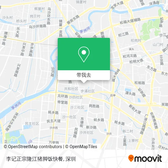 李记正宗隆江猪脚饭快餐地图