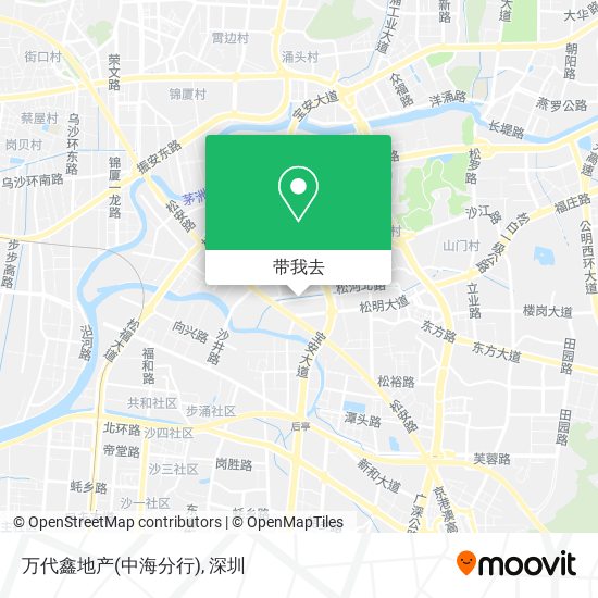 万代鑫地产(中海分行)地图