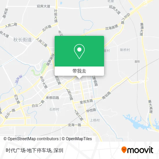 时代广场-地下停车场地图