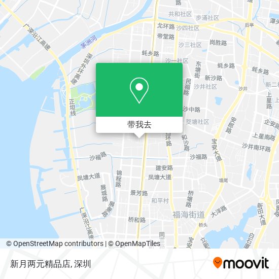 新月两元精品店地图